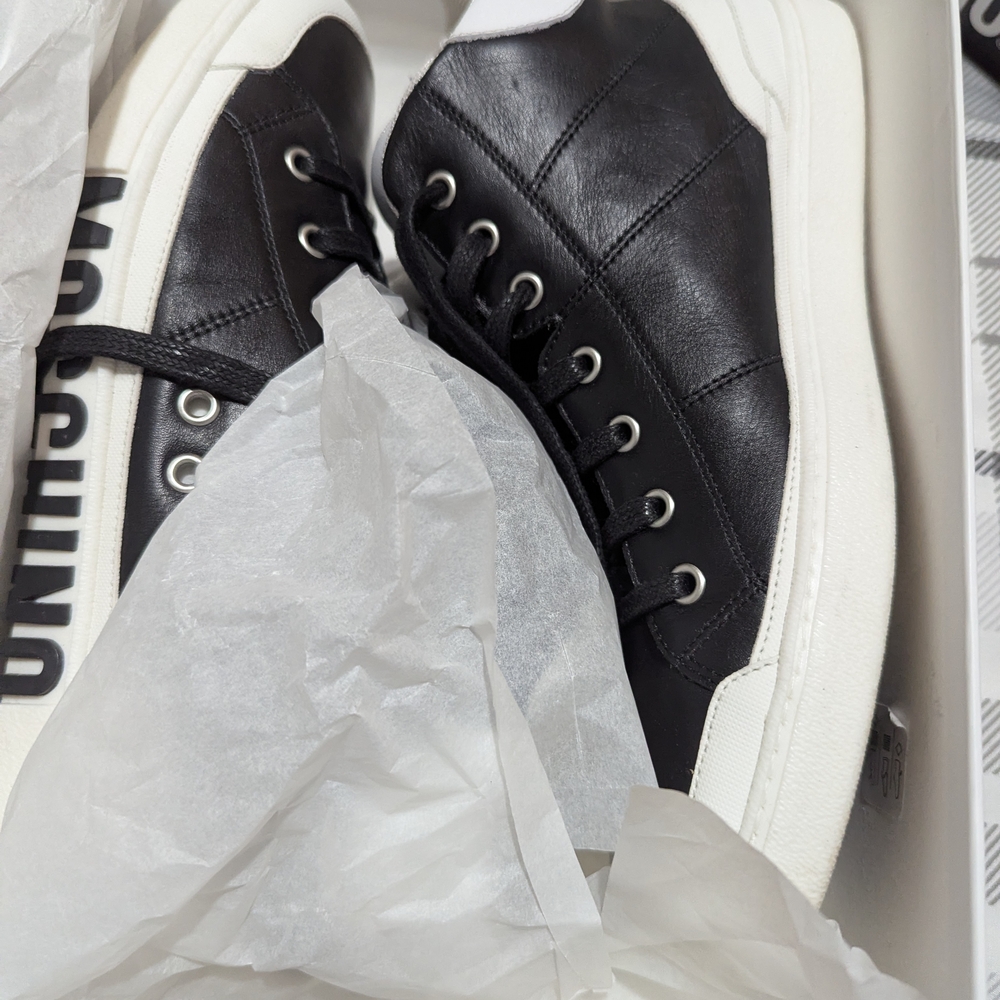 Moschino Black and White Sneakers